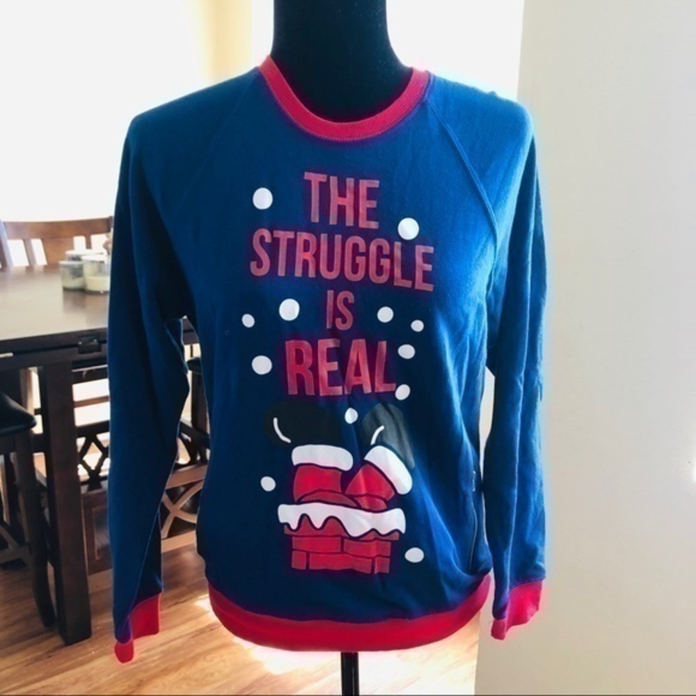New Women’s Doe The Strugle Is Real Sweater sz S